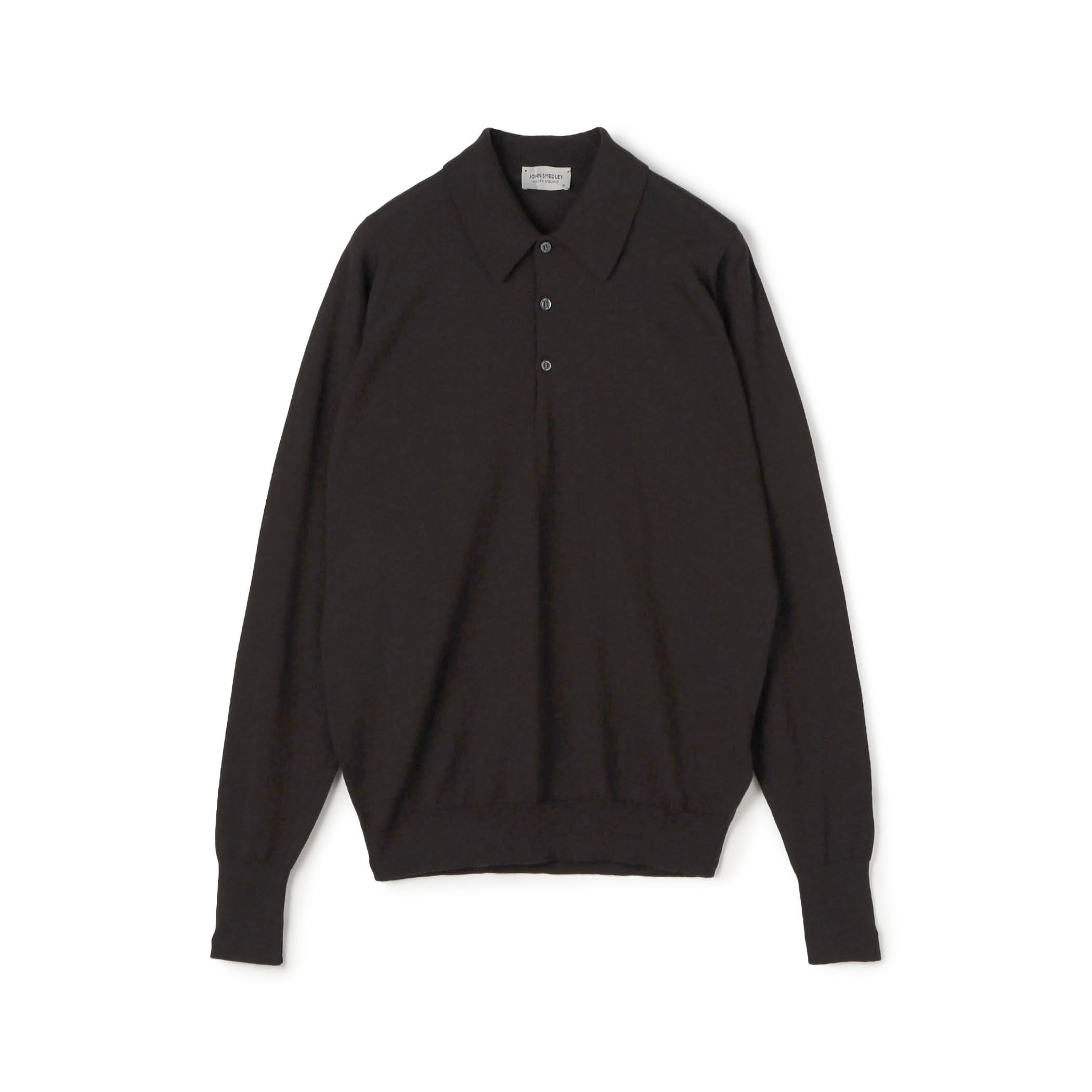JOHN SMEDLEY DORSET メリノウール ポロカラープルオーバーニット