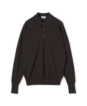 JOHN SMEDLEY  DORSET メリノウール ポロカラープルオーバーニット