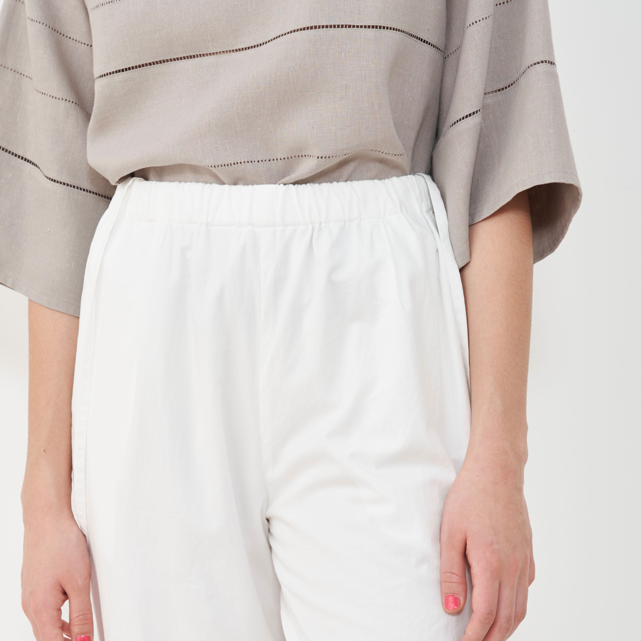 LOEWE直営店中厚コットンツイルパンツ LOEWE ロエベ コットンパンツ/トラウザーズ/LOW CROTCH TROUSERS