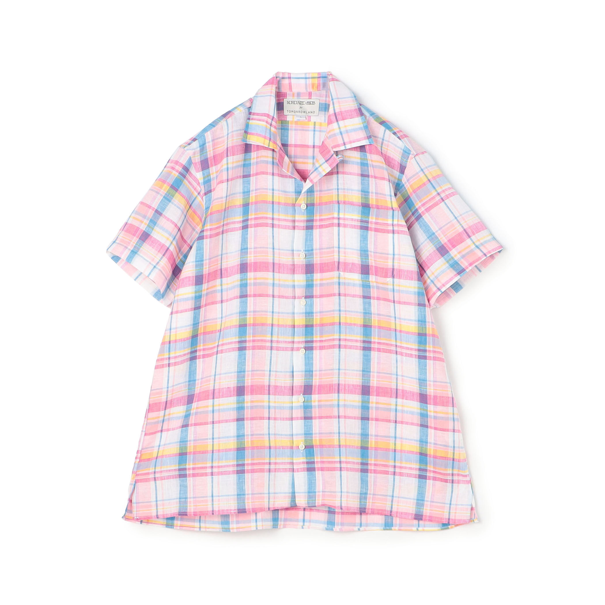 別注】INDIVIZUALIZED SHIRTS リネン キャンプカラーシャツ