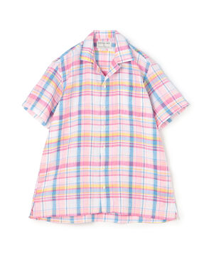 【別注】INDIVIZUALIZED SHIRTS リネン キャンプカラーシャツ