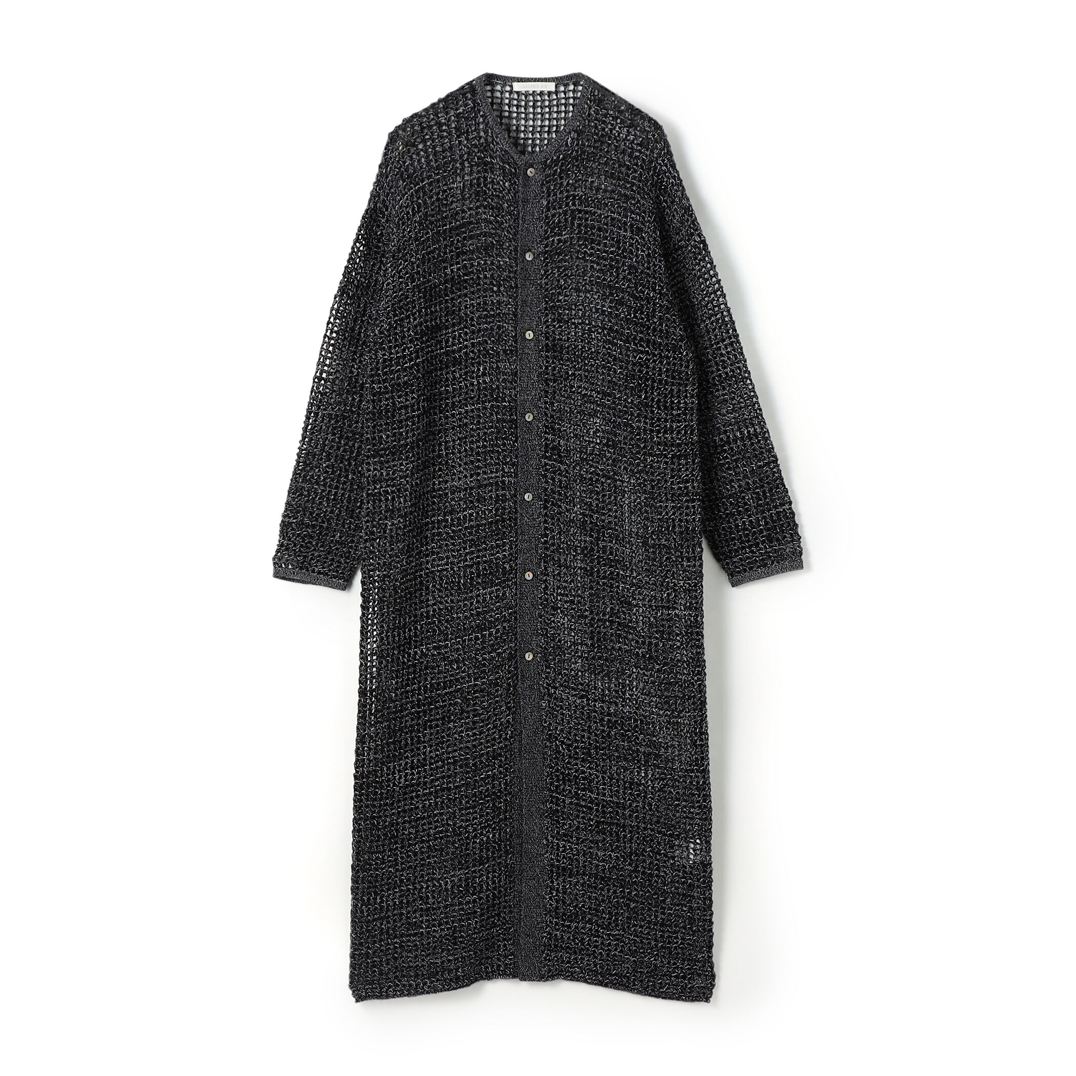 □ウールコットンメッシュ ロングカーディガン