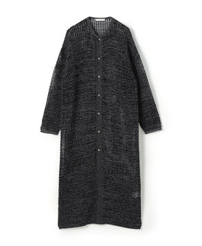 ■ウールコットンメッシュ ロングカーディガン