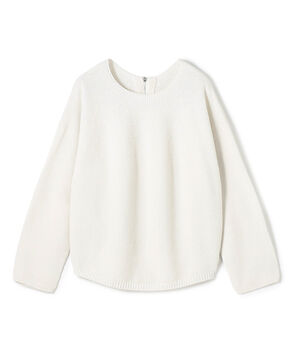 コットンカノコ バックジッププルオーバー