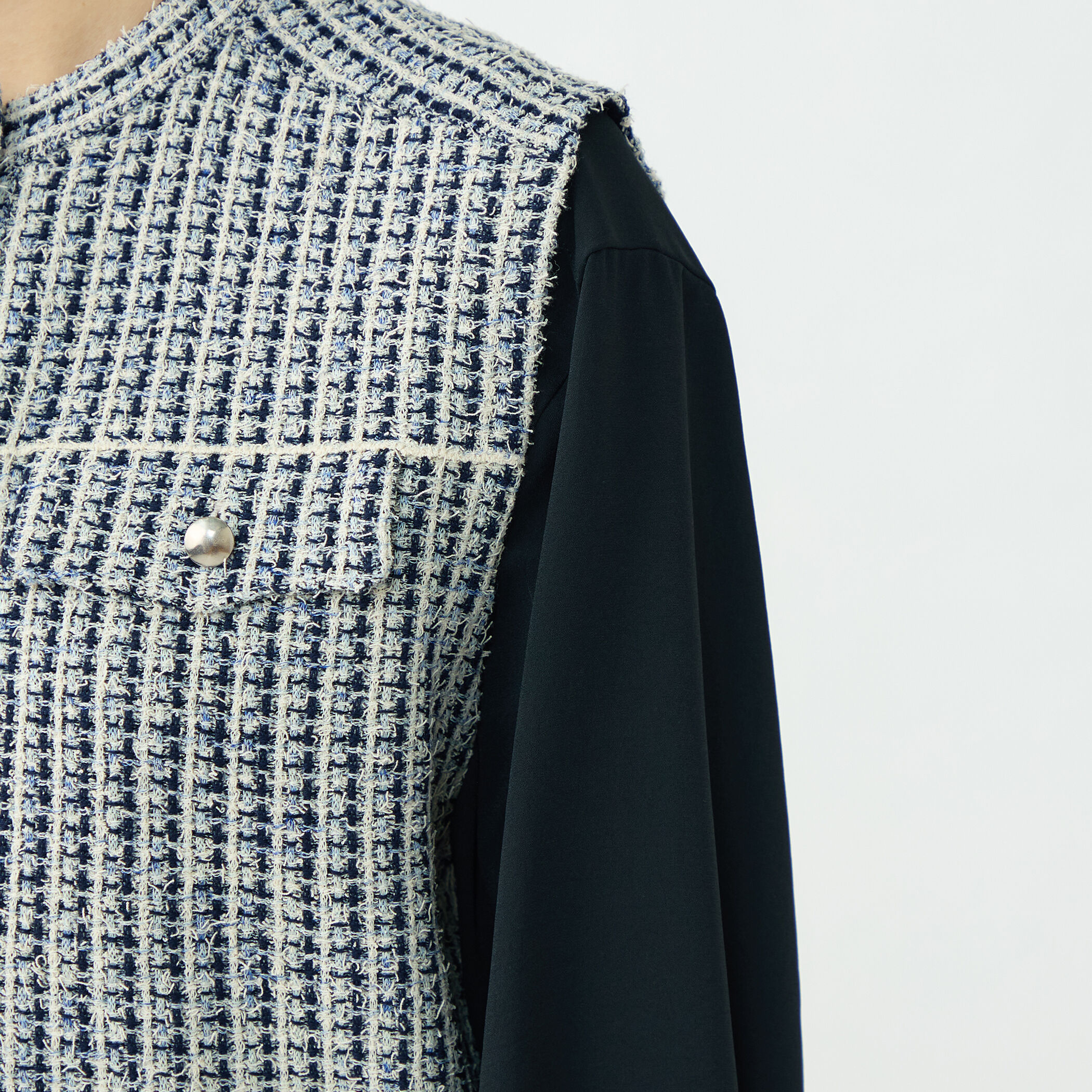 ミックスツイード ショートベスト｜トゥモローランド 公式通販