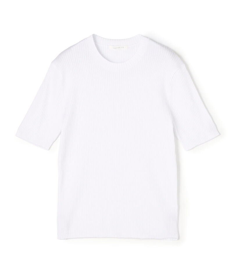 ギザコットンリブ ハーフスリーブプルオーバー