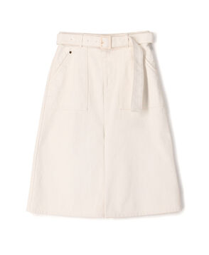 ピグメントドリルクロス ベルテッドスカート