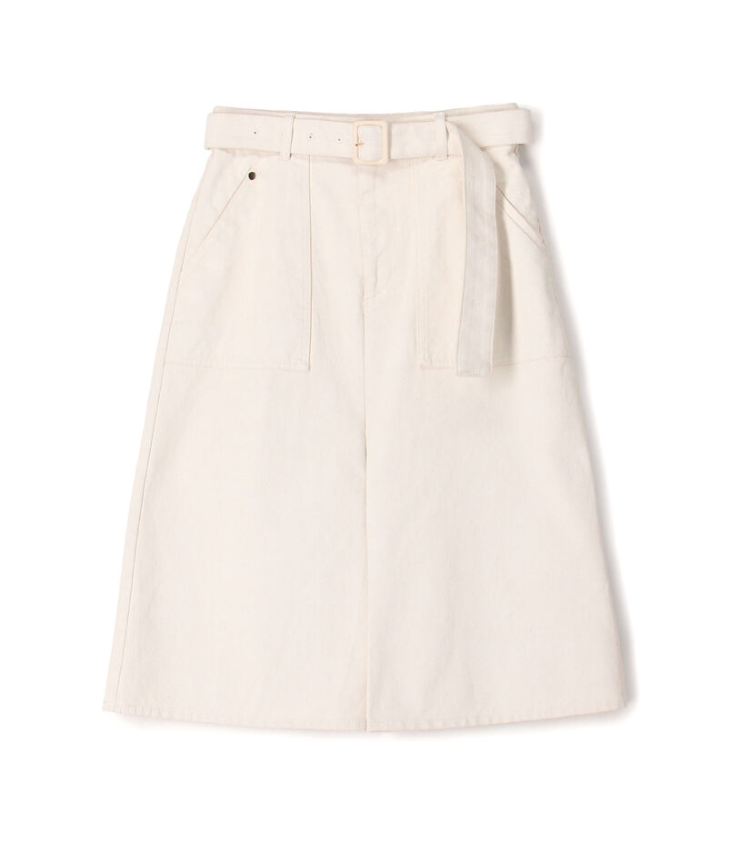 ピグメントドリルクロス ベルテッドスカート