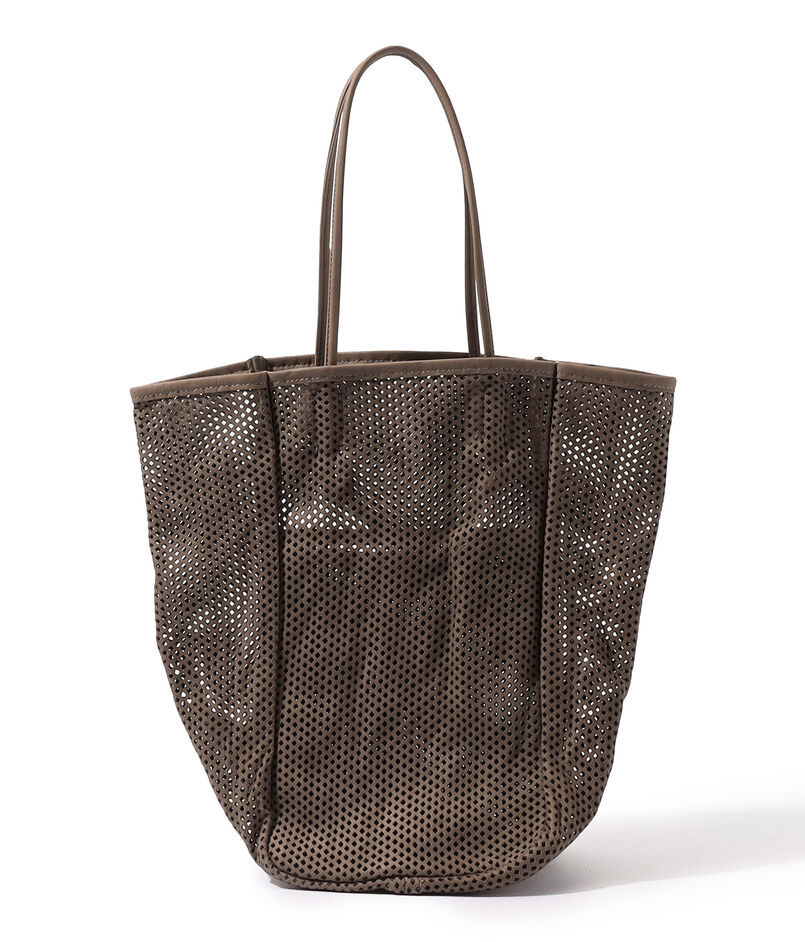 AMIACALVA WASHED LEATHER MESH TOTET M トートバッグ