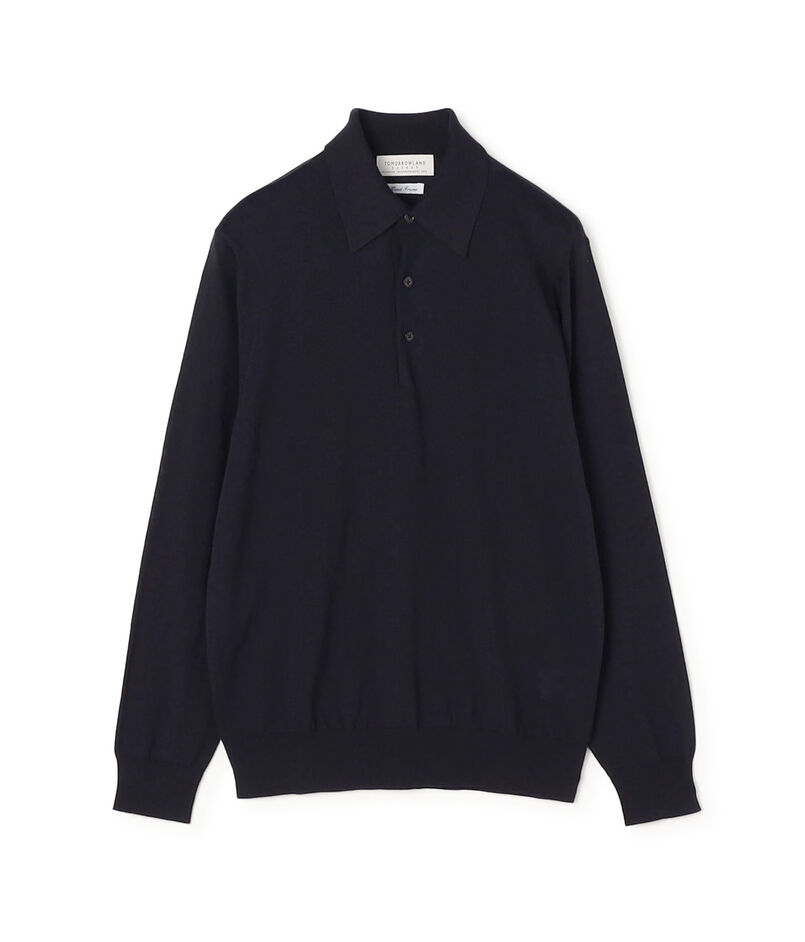 TOMORROWLAND tricot スーパーファインメリノウール ニットポロ S-WOOL
