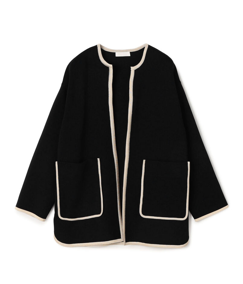 ミラノリブ 2ポケットカーディガン