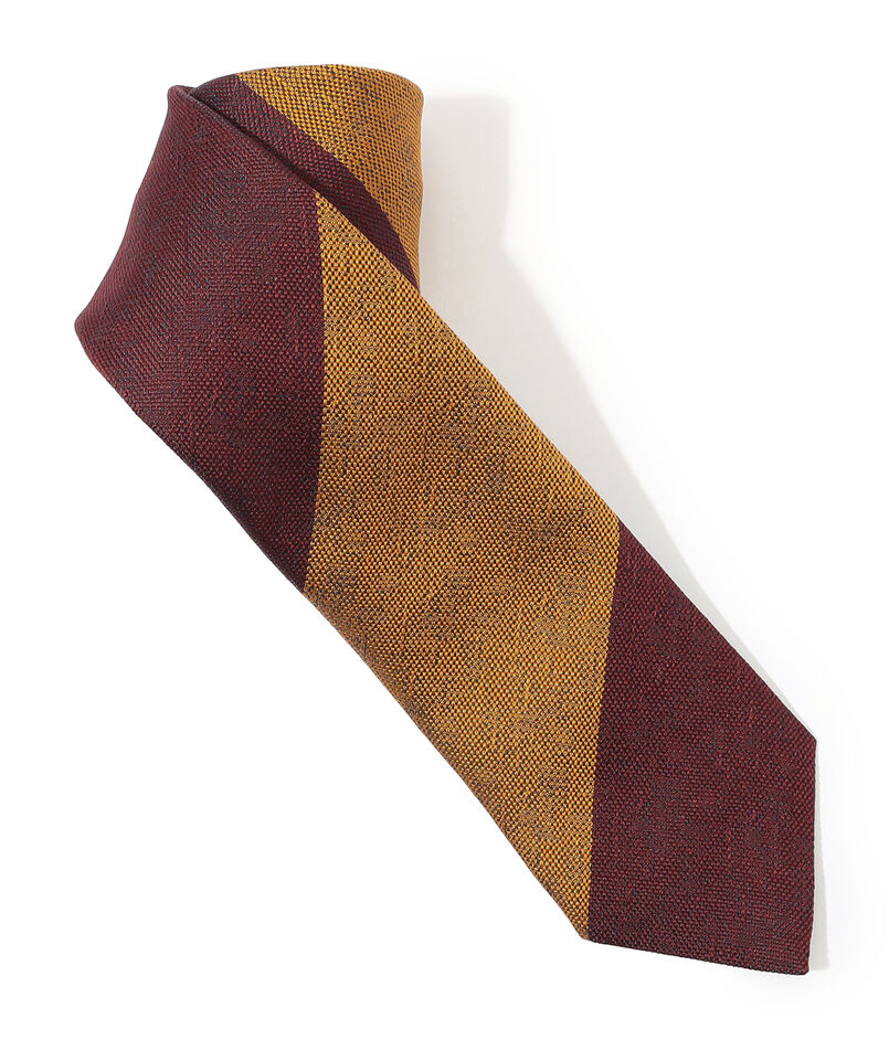 Seaward＆Stearn シルク ワイドレジメンタルストライプネクタイ