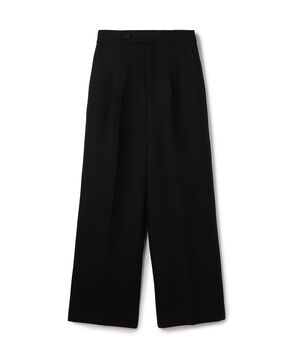 ウールダブルクロス 1タックセミワイドパンツ