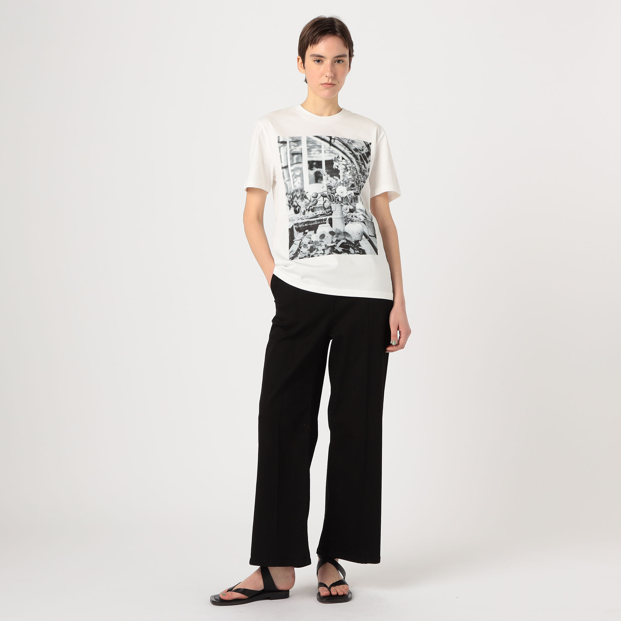 tシャツ 「別注」LISA KING  GREEN HOUSE　ハーフスリーブプルオーバー レディース 別注】LISA KING GREEN HOUSE ハーフスリーブプルオーバー