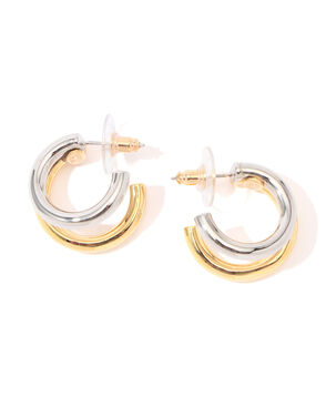 Kenneth Jay Lane ダブルフープピアス