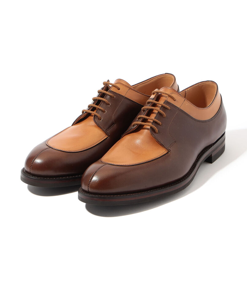 【別注】　CROCKETT&JONES SHELTON5 アンティークカーフレザー Uチップ レザーシューズ
