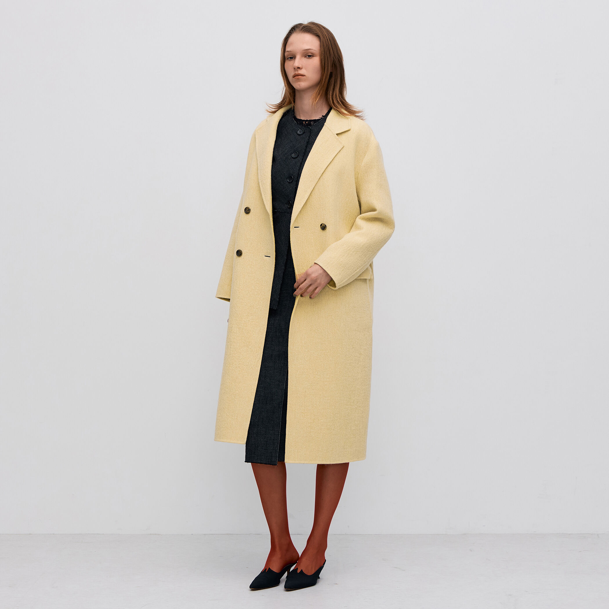 オートミールダブルフェイス リバーロングコート｜トゥモローランド