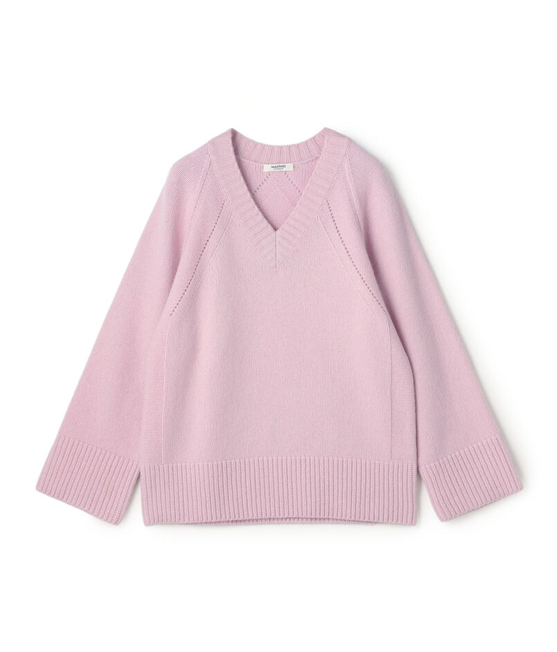 【WEB先行予約】ラムカシミヤ Vネックプルオーバー