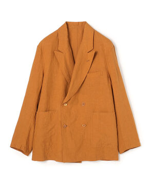 80リネン ダブルブレステッド4Bジャケット