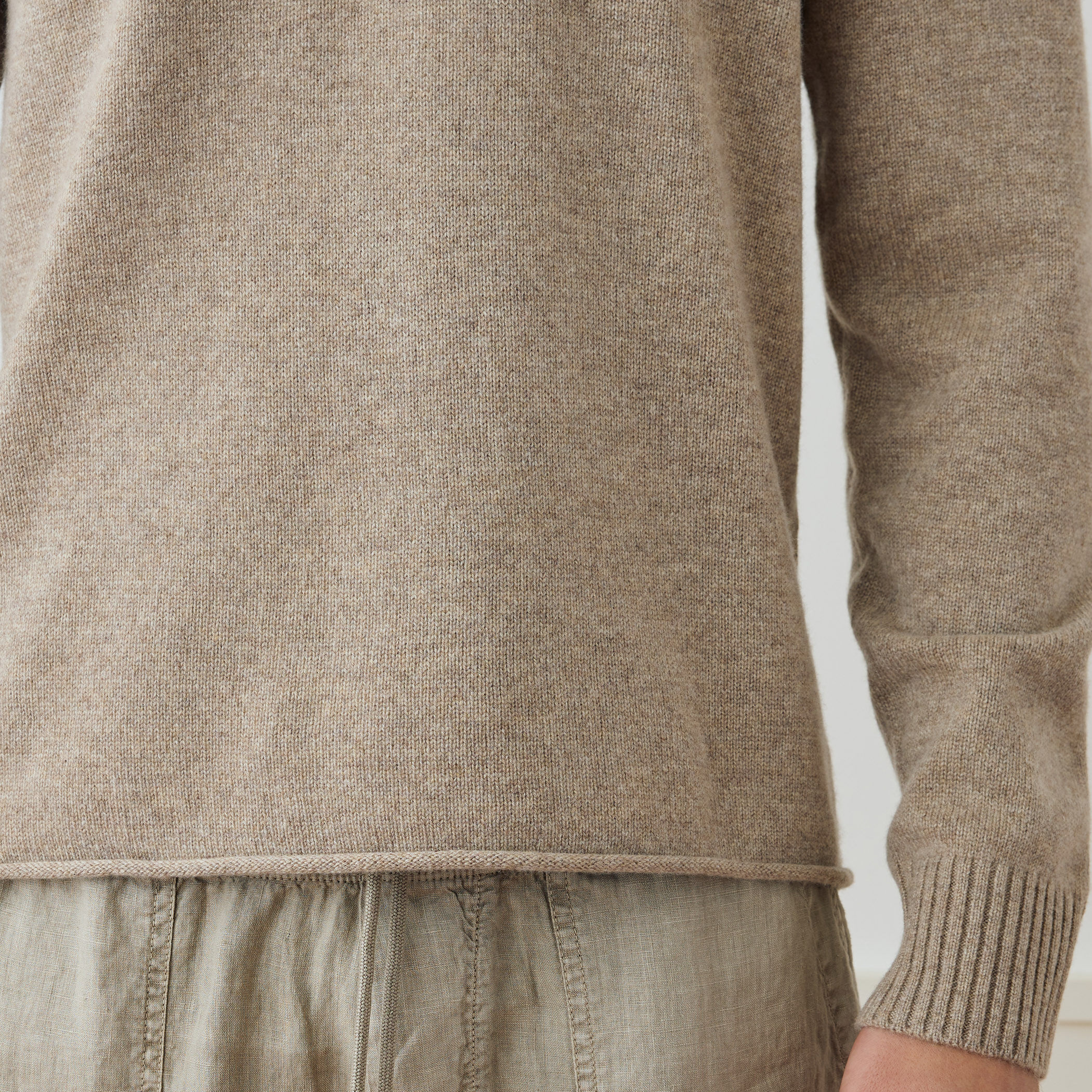 リサイクルカシミヤ ラグランスリーブプルオーバー MRBC3718