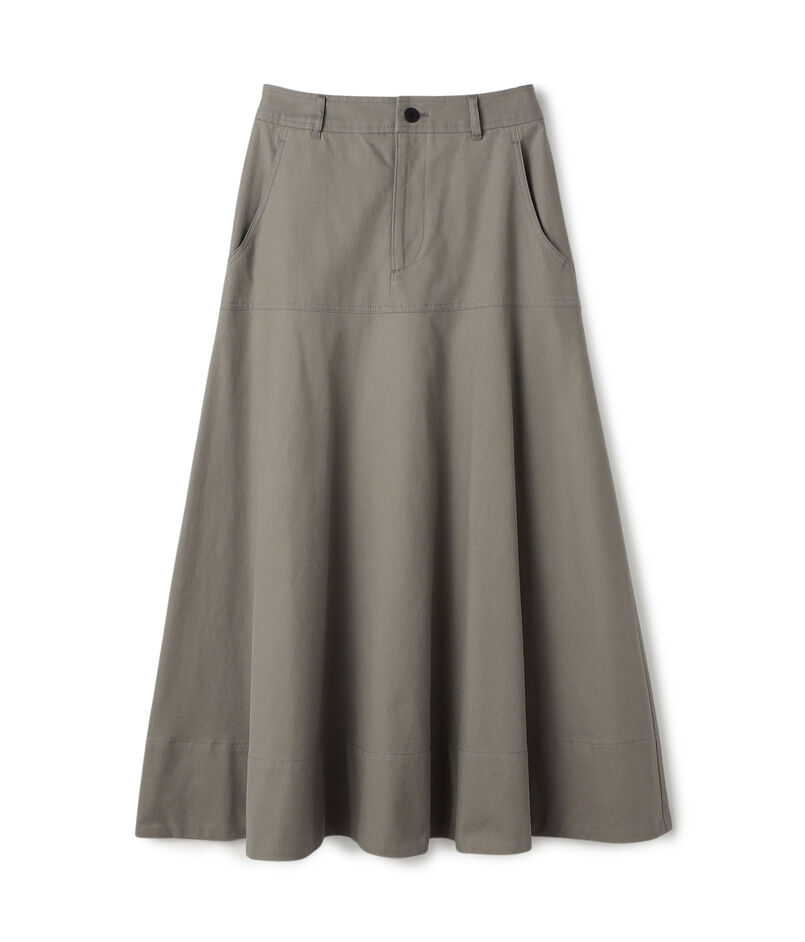 ノンマーセライズドコットン フレアスカート