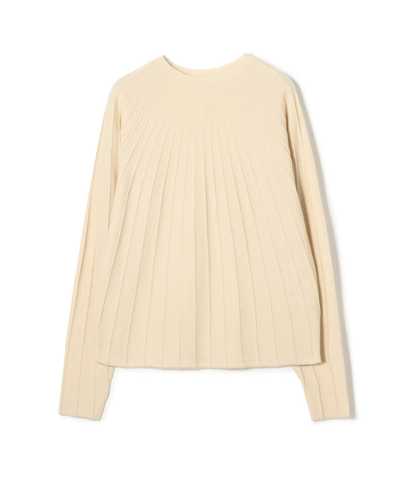 ストレッチカシミヤ ソフトビルドネックプルオーバー