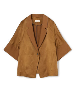 ソフトサテン ハーフスリーブジャケット