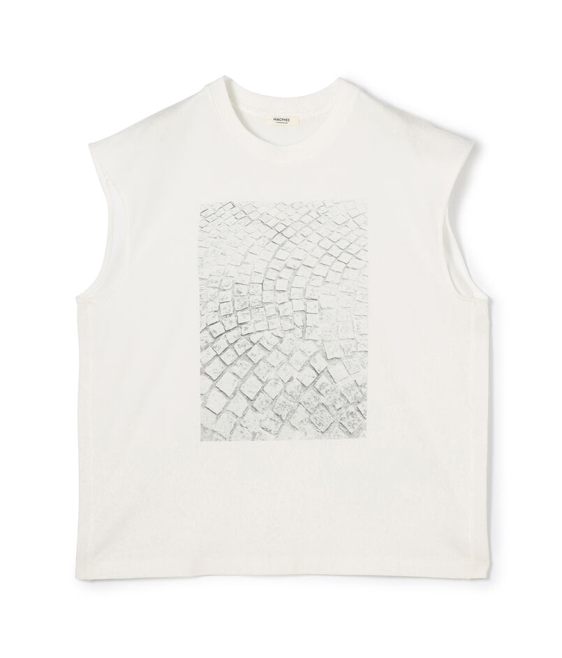 フォトプリント ノースリーブTシャツ