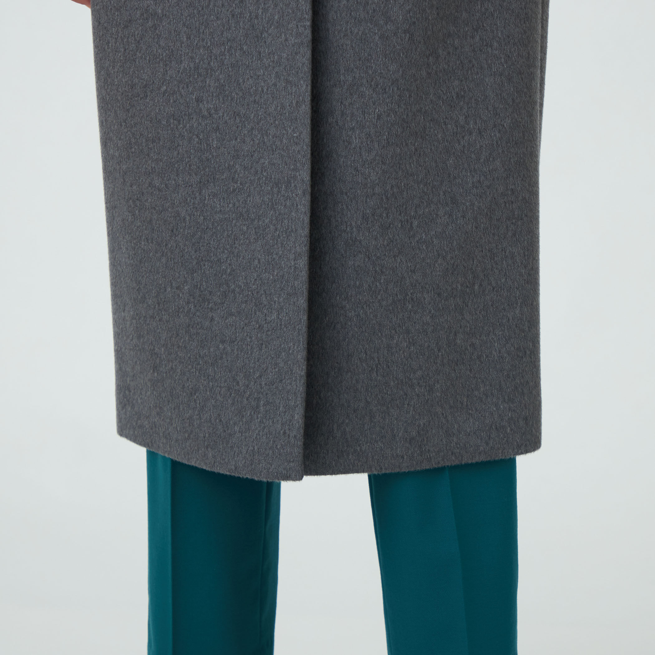 TOMORROWLANDトゥモローランド カシミアノーカラーコート黒　サイズ36 ウェービーカシミヤ ノーカラーコート｜トゥモローランド 公式通販