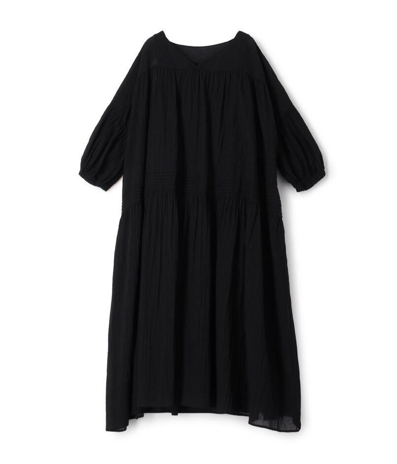 ■インドコットン ギャザーワンピース