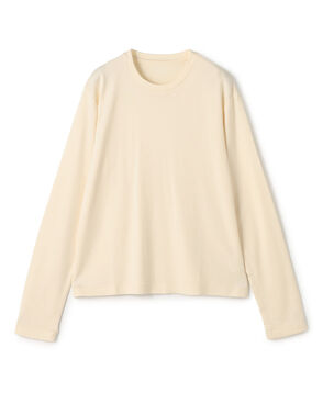 コットンカシミヤジャージー クルーネックプルオーバー