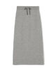 ウールコットンバックパイル Iラインスカート