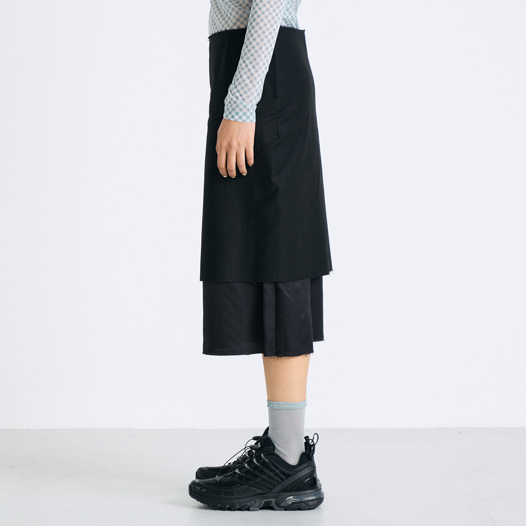 バックサテン レイヤード スカート｜トゥモローランド 公式通販