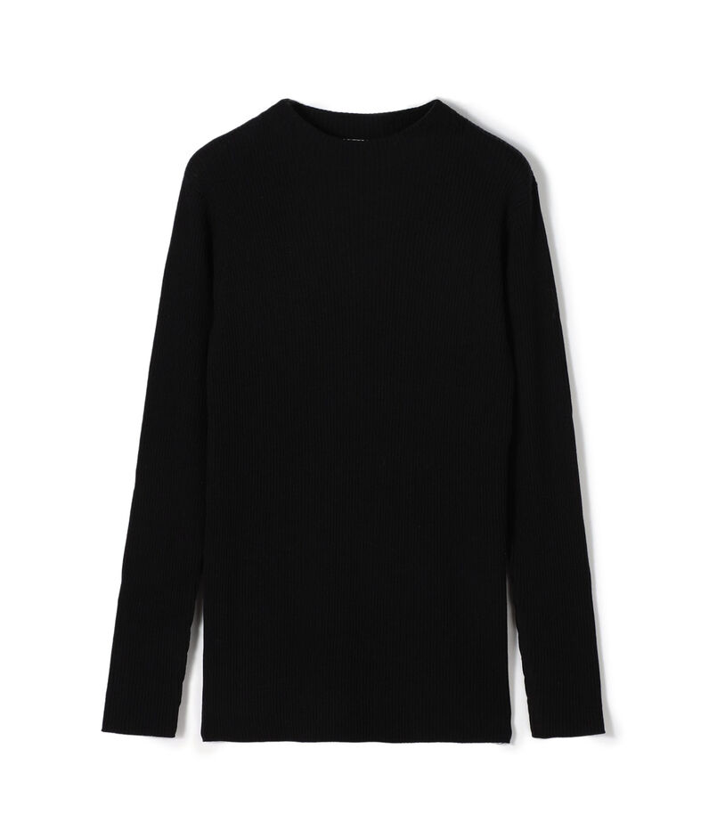 プルミエールウールリブ ボトルネックプルオーバー