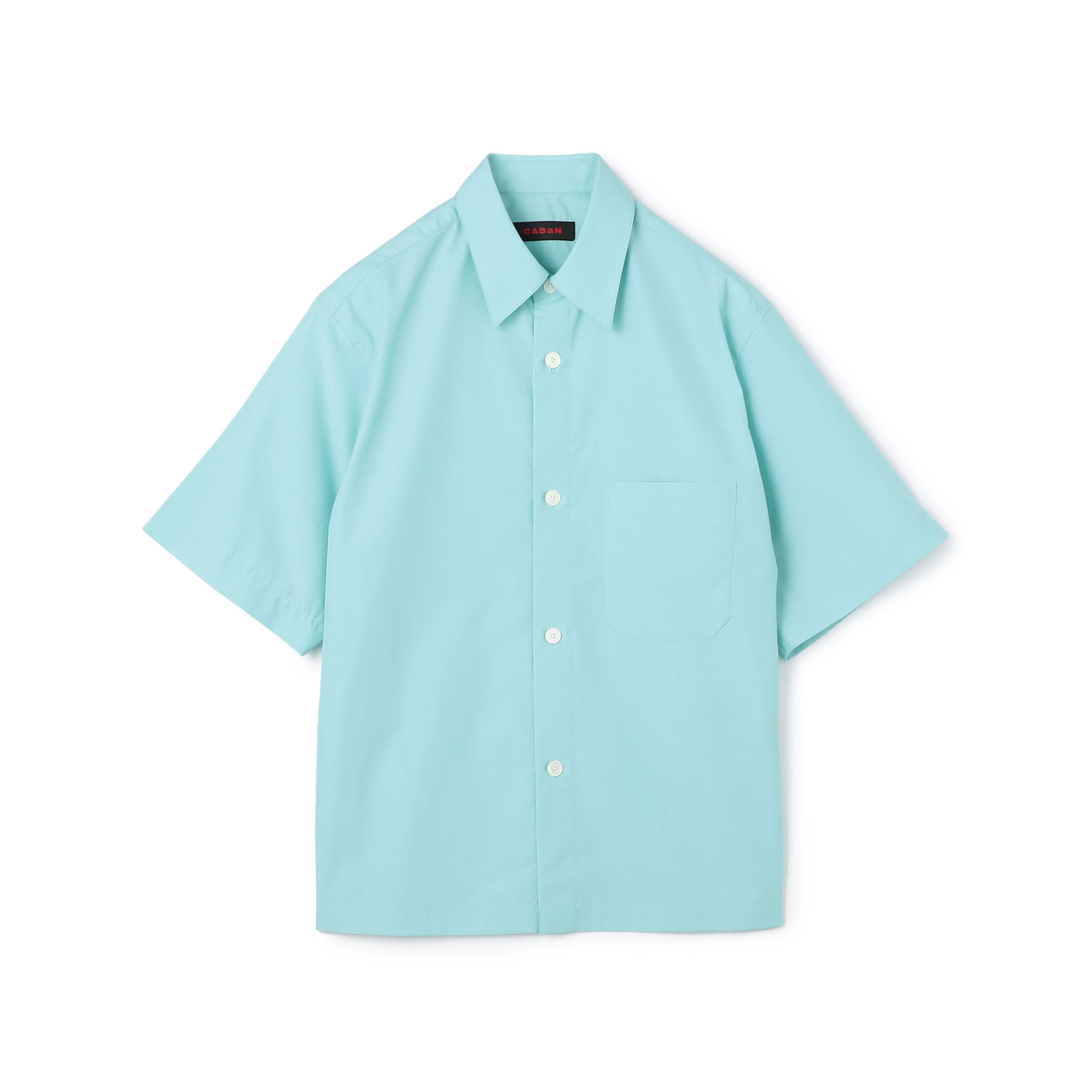 CABaN コットン シャンブレー ハーフスリーブシャツ