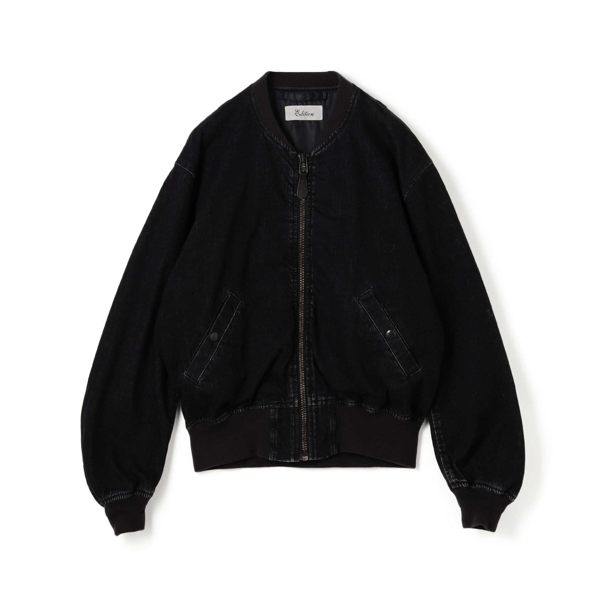 ブラックデニム MA-1ジャケット｜トゥモローランド 公式通販