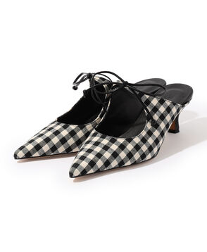 【別注】HENRI EN VARGO THELMA gingham ミュール