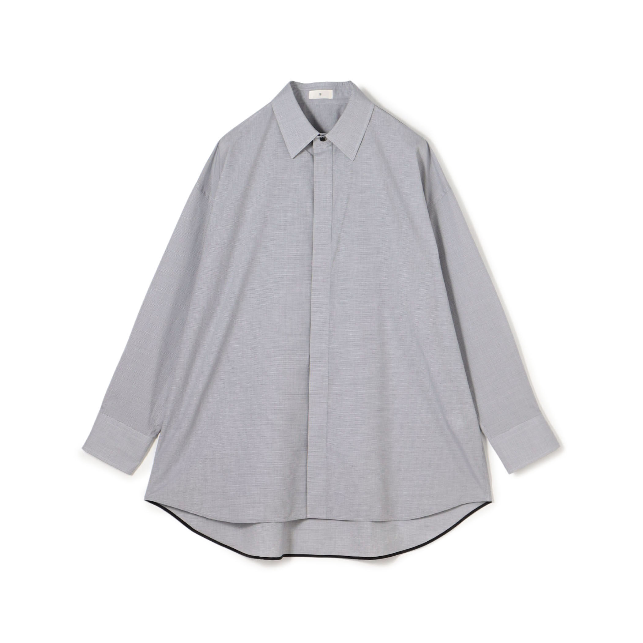 美品23区シャツ 24AW グラフィックTシャツ レイヤード オーバーサイズ チェック