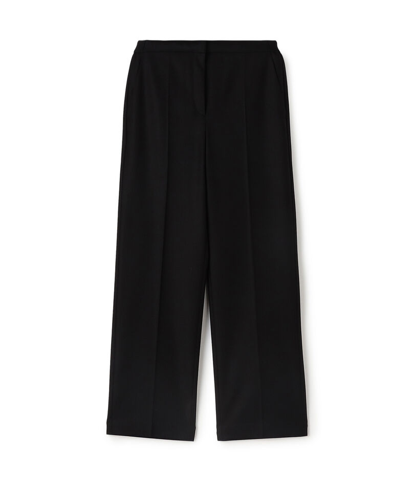 フランネルウールストレッチ セミワイドパンツ