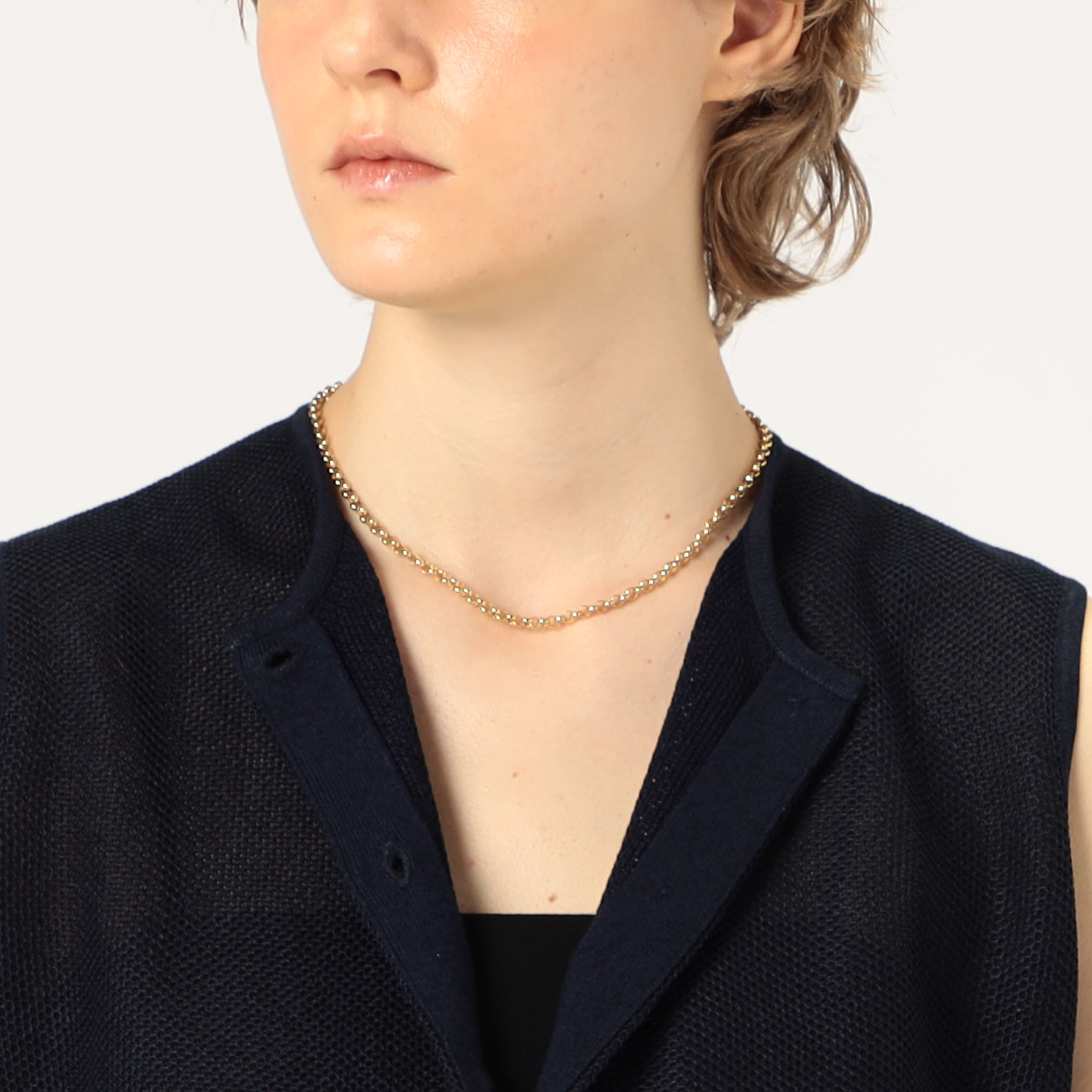 BAR Jewellery CHUNKY BELCHER ゴールドネックレス