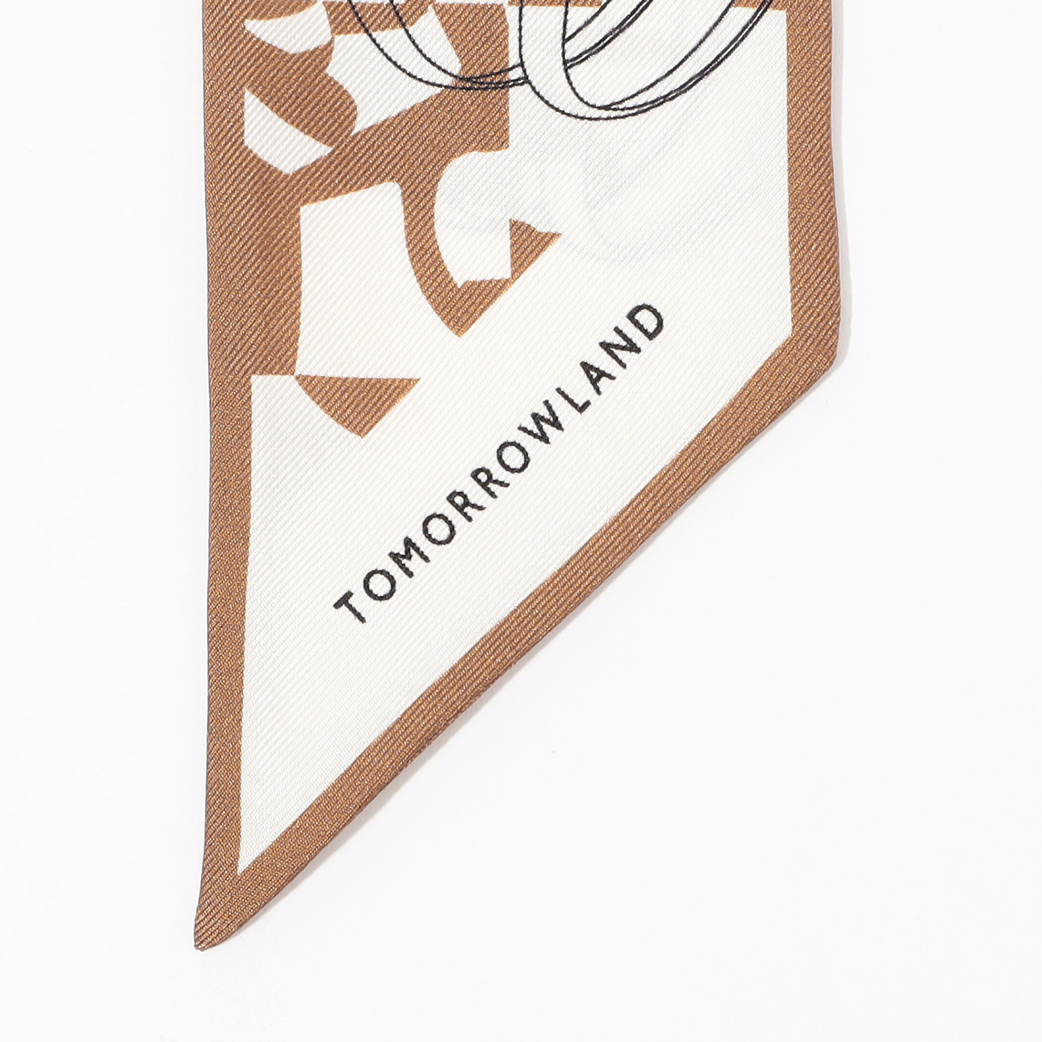 Atelier TOMORROWLAND BIT MOTIF BANDEAU シルクスカーフ