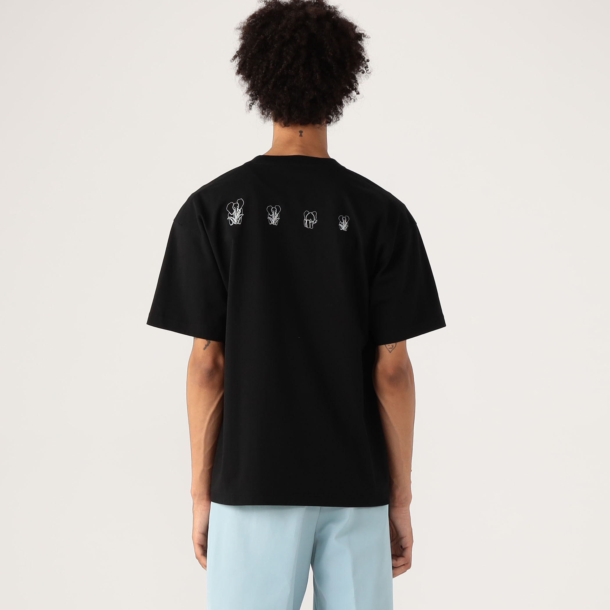 CABaN ドライスビンコットン ELEPHANTマーチエンブロイダリーT