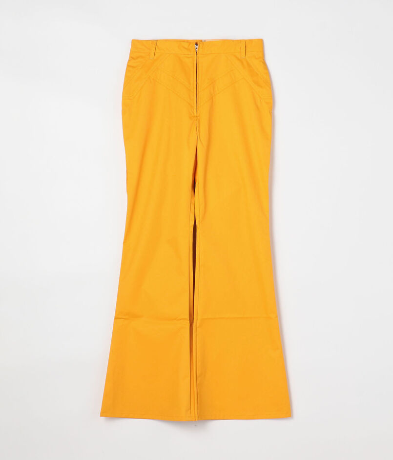 77circa ポリエステル ウエスタンフレアパンツ