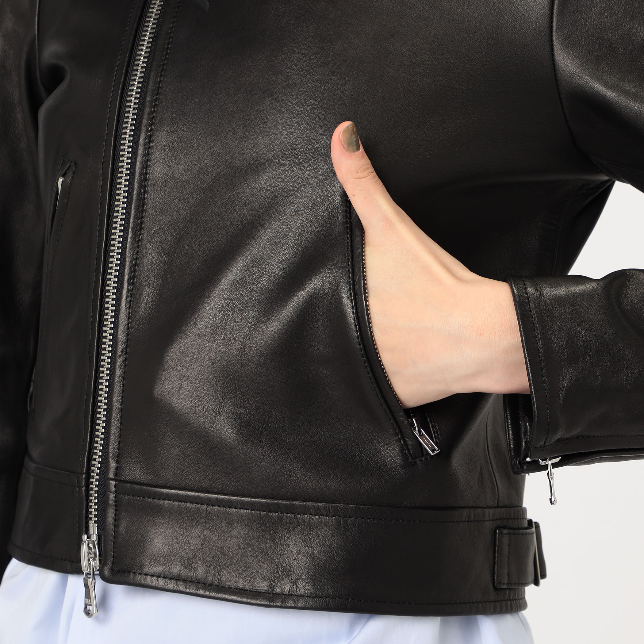 ラムレザー ライダースジャケット｜トゥモローランド 公式通販