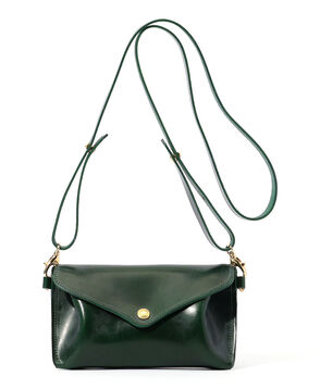【別注】GLENROYAL MEDIUM PURSE WITH STRAP ブライドルレザー ショルダーミニバッグ