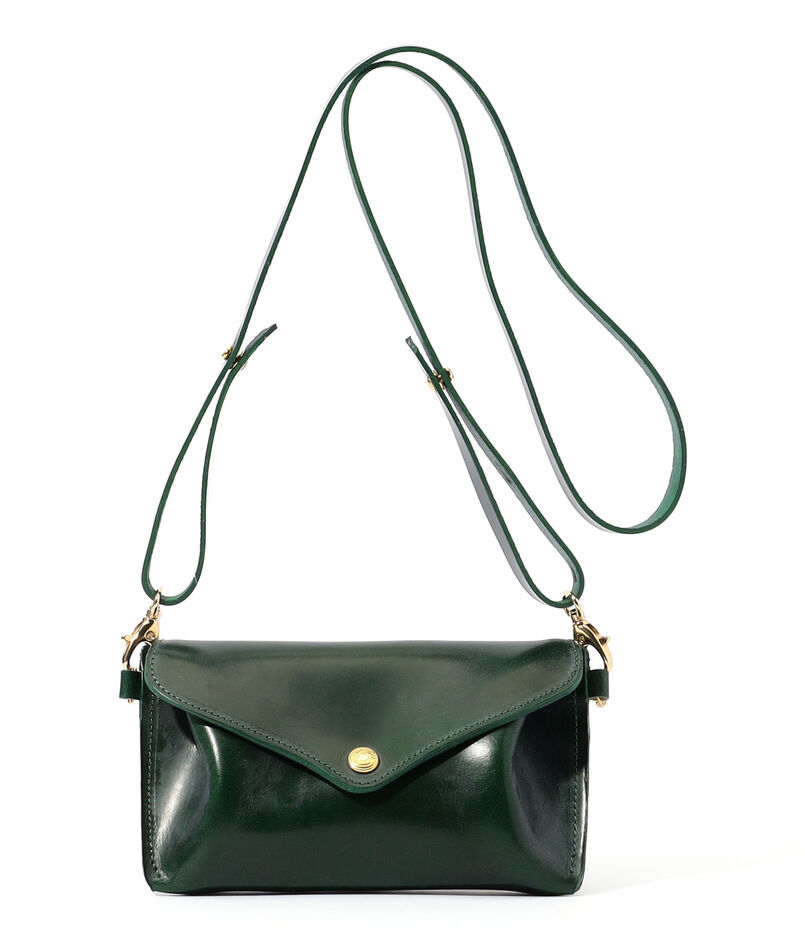 【別注】GLENROYAL MEDIUM PURSE WITH STRAP ブライドルレザー ショルダーミニバッグ