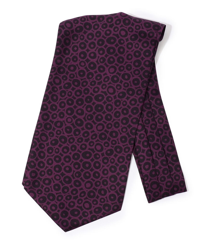 Charvet シルクプリント アスコットタイ