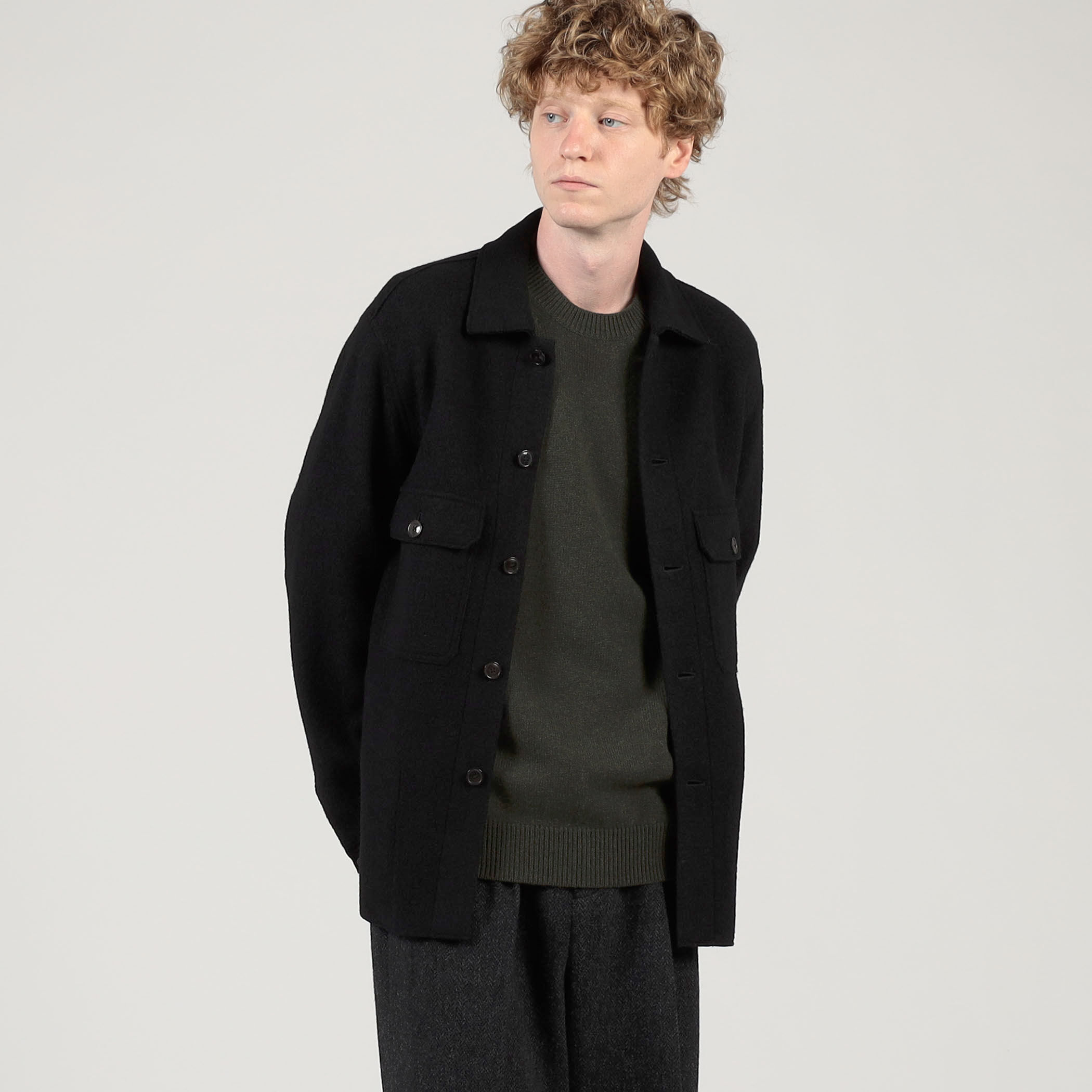 ボイルドウール シャツブルゾン MANTECO｜トゥモローランド 公式通販