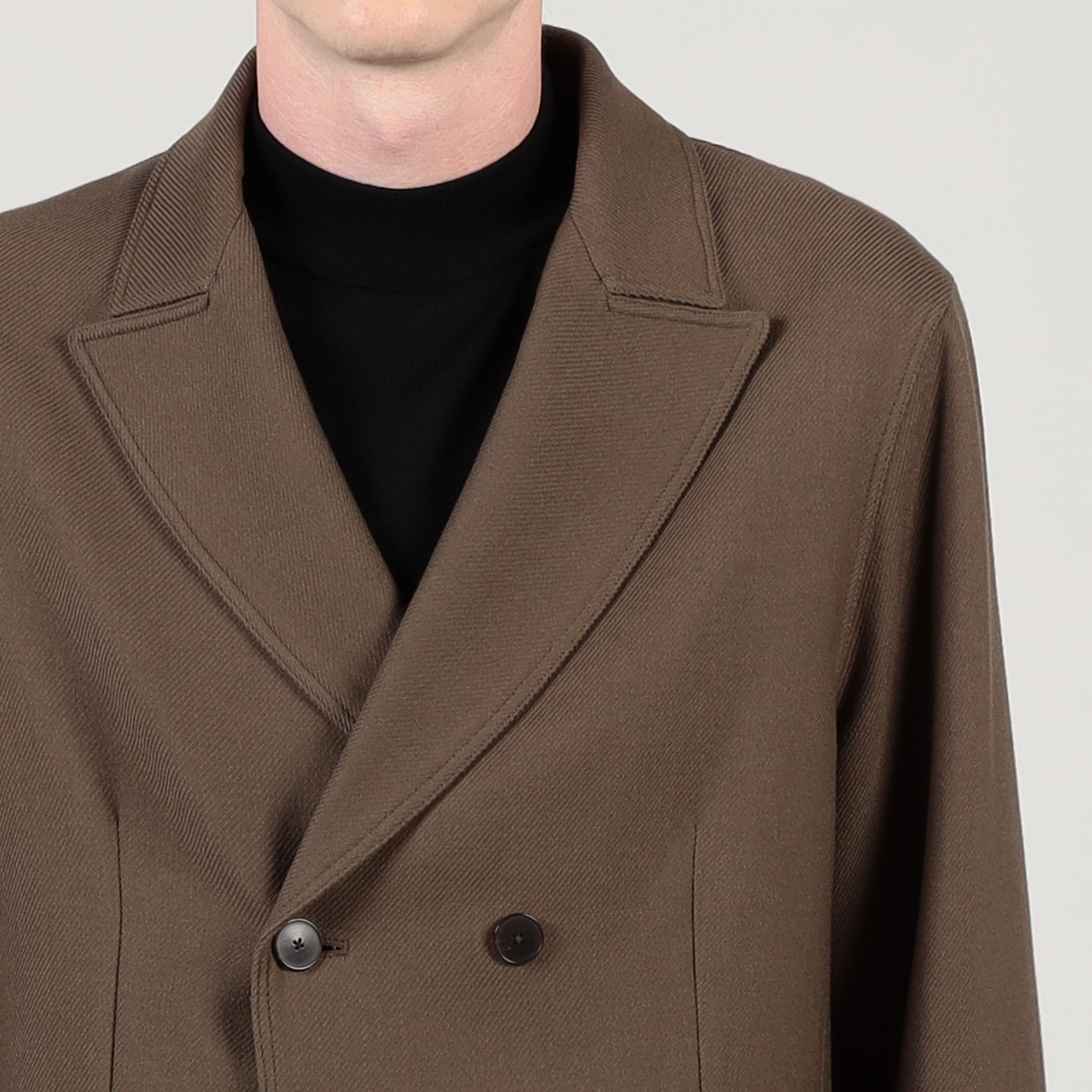 ウールギャバジン ダブルブレステッド 4Bジャケット