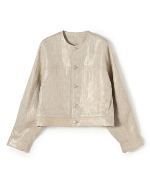 パールリネン ドルマンスリーブブルゾン